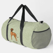Sac De Sport Rhodesian Ridgeback mignon chien Brown avec nom ve (Coin droit)