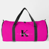 Sac De Sport Rose Chaude Monogramme Noir (Verso)