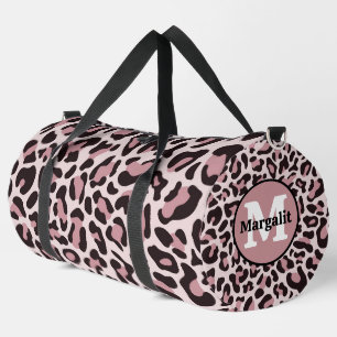 Sac De Sport Rose Gold Empreinte de léopard Monogram Grand Duff