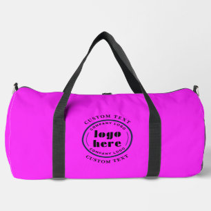 Sac De Sport Rose Néon Personnalisé Logo Entreprise Promotionne