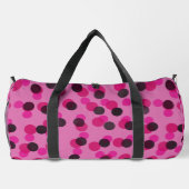 Sac De Sport rose vif et points noirs (Verso)