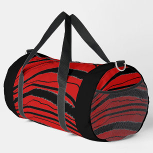 Sac De Sport Rouge + Black Strim Sport Voyage Poursuivre