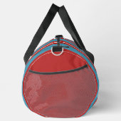 Sac De Sport Rouge et Bleu vif Motif rayé Design moderne (Droite)