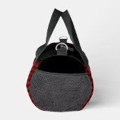 Sac De Sport Rouge noir Buffle chèque plaqué monogramme gras (Droite)
