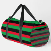 Sac De Sport Rouge noir vert rayé (Coin droit)
