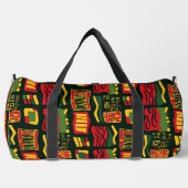 Sac De Sport Rouge vert jaune noir Abstrait géométrique (Recto)