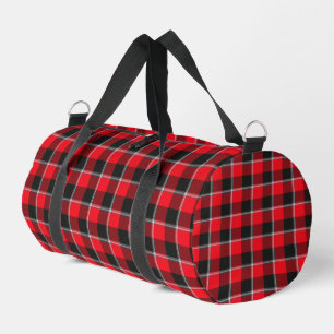 Sac De Sport Ruban rouge et carreaux noir métal lourd