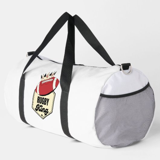 Sac De Sport Rugby King | Conception d'insigne couronné pour le (Coin droit)