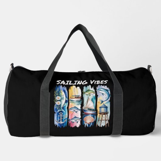 Sac De Sport Sailing Vibes Marine Ocean Elements (Recto)