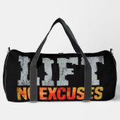 SAC DE SPORT SANS EXCUSES GYM WORKOUT (Recto)