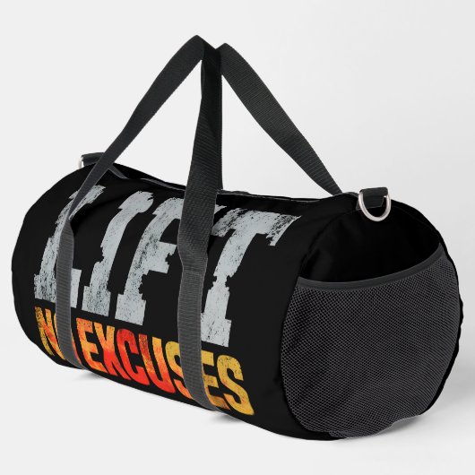 SAC DE SPORT SANS EXCUSES GYM WORKOUT (Coin droit)