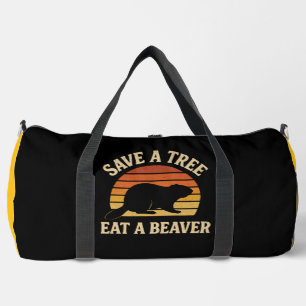 Sac De Sport Sauver un arbre Manger un castor