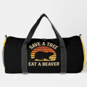 Sac De Sport Save a Tree Eat a Beaver (Verso)