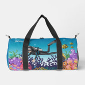 Sac De Sport Scuba Diver nom personnalisé (Recto)