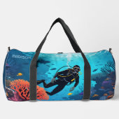 Sac De Sport Scuba Diver nom personnalisé (Recto)