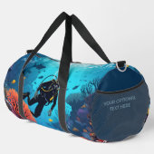 Sac De Sport Scuba Diver nom personnalisé (Coin droit)