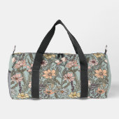 Sac De Sport Seafoam Pink Yellow Retro Wildflower (Verso)