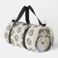 Shetland Sheepdog Puppy Peinture Sheltie Chien Art