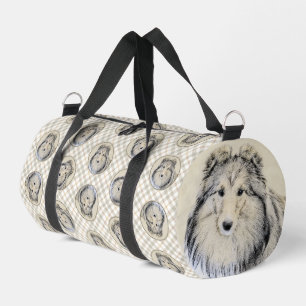 Sac De Sport Shetland Sheepdog Puppy Peinture Sheltie Chien Art