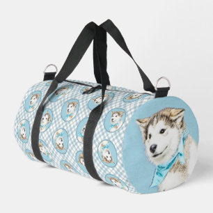 Sac De Sport Sibérie Husky Puppy Peinture Chien Rouge Cuivre Ar