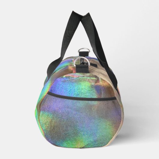 Sac De Sport Silver Rainbow Holographic Luxury Business Logo (Droite)
