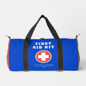 Sac De Sport Simple First Aid Blue Orange Médicale Safety Trave (Recto)