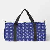 Sac De Sport simple floral solide bleu motif rétro petit flowe (Recto)