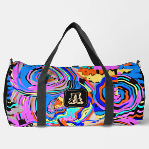 Sac De Sport Simple Monogramme Chic Motif Sports Voyage CarryOn