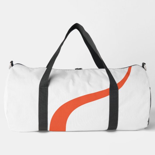 Sac De Sport Simple Waves 3 - Orange et blanc (Recto)