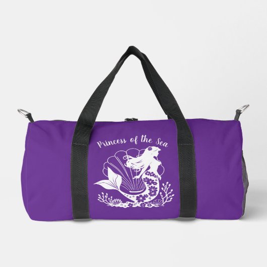 Sac De Sport Sirène hawaïenne Princesse de mer pourpre (Recto)