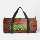 Sac De Sport SlipperyJoe illuminé néon gay signe lumineux vif (Verso)