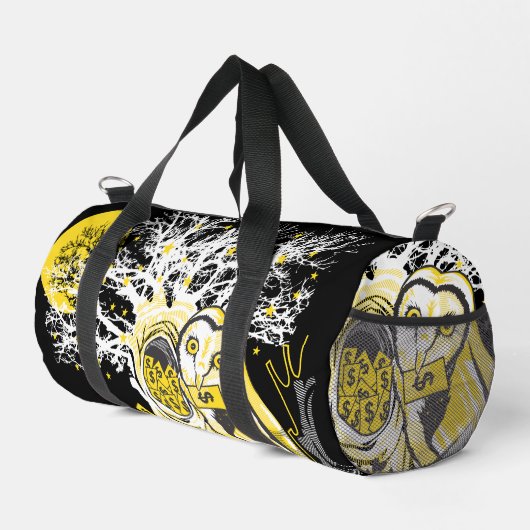 Sac De Sport Small Duffel Bag – Owl Wisdom Night Sky Design (Coin droit)