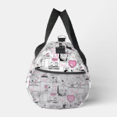 Sac De Sport Snoopy & Woodstock Vibes Super Motif violet (Droite)