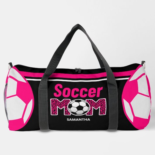 Sac De Sport Soccer personnalisé Maman Nom Fête des mères (Verso)
