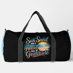 Sac De Sport Soleil Sable Cœur Gratitude Plage