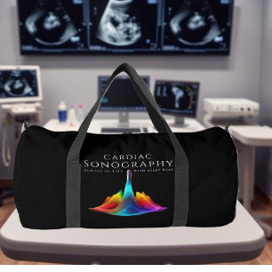 Sac De Sport Sonographe Cardiaque Colorée Ondes Ultrasoniques