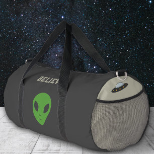 Sac De Sport Soucoupe volante et Alien vert