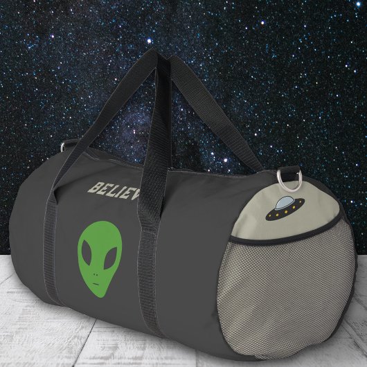 Sac De Sport Soucoupe volante et Alien vert