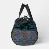 Sac De Sport Southwestern Symmetrical Tiled Pattern Line Art (Droite)