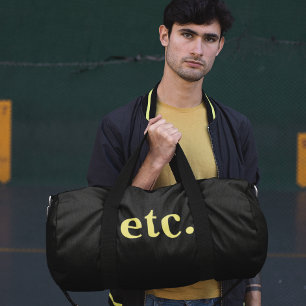 Sac De Sport Sportifs noir et jaune élégants et tendance