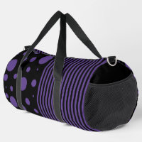 Spots et rayures en violet et noir