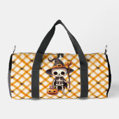Sac De Sport Squelette d'Halloween blanc mignon (Verso)