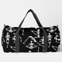 squelettes de yoga halloween noir