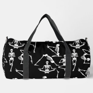Sac De Sport squelettes de yoga halloween noir