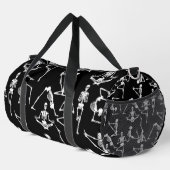 Sac De Sport squelettes de yoga halloween noir (Coin droit)