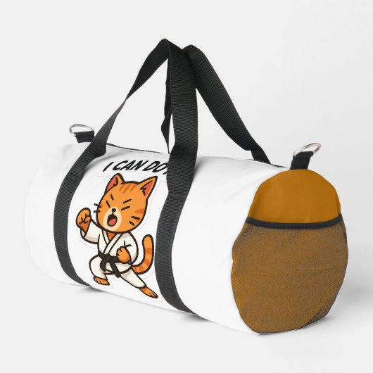 Sac De Sport Sticker Karate Cat (Coin droit)