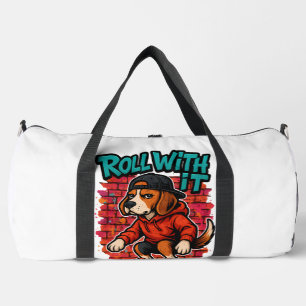 Sac De Sport Style de rue Beagle Skateboard Graffiti Art