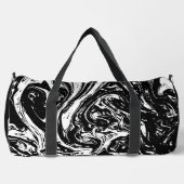 Sac De Sport Style Marbre Noir & Blanc (Recto)