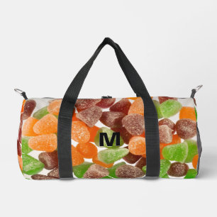 Sac De Sport Sucre de gomme rouge orange saupoudré Monogramme