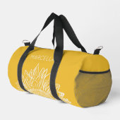 Sac De Sport Sunflower Sketch Nom personnalisé moderne (Coin droit)